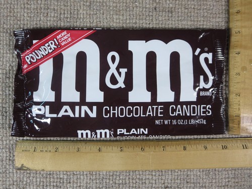 Vtg plain chocolate candy - plain, m&ms