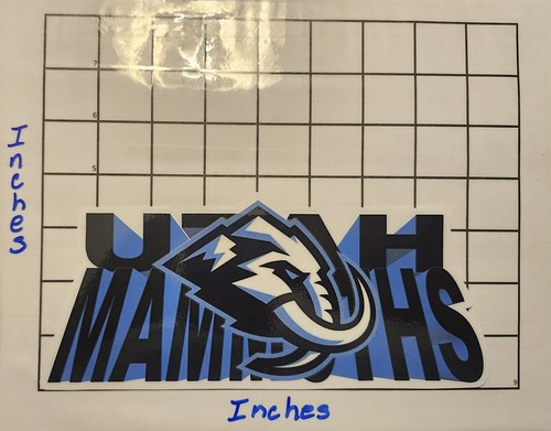 Utah mammoths sticker decal - utah, sticker/decal